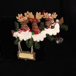 Moose Family Orn - 3
