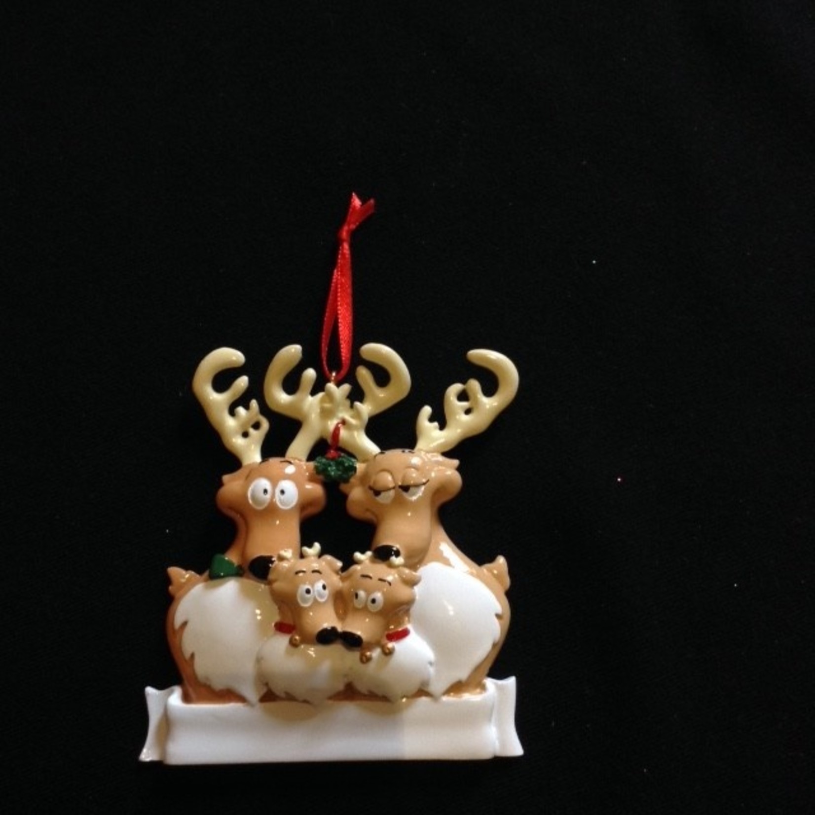 Reindeer Family Orn - 4