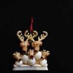 Reindeer Family Orn - 5