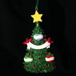 Green Tree - 3 Ornament