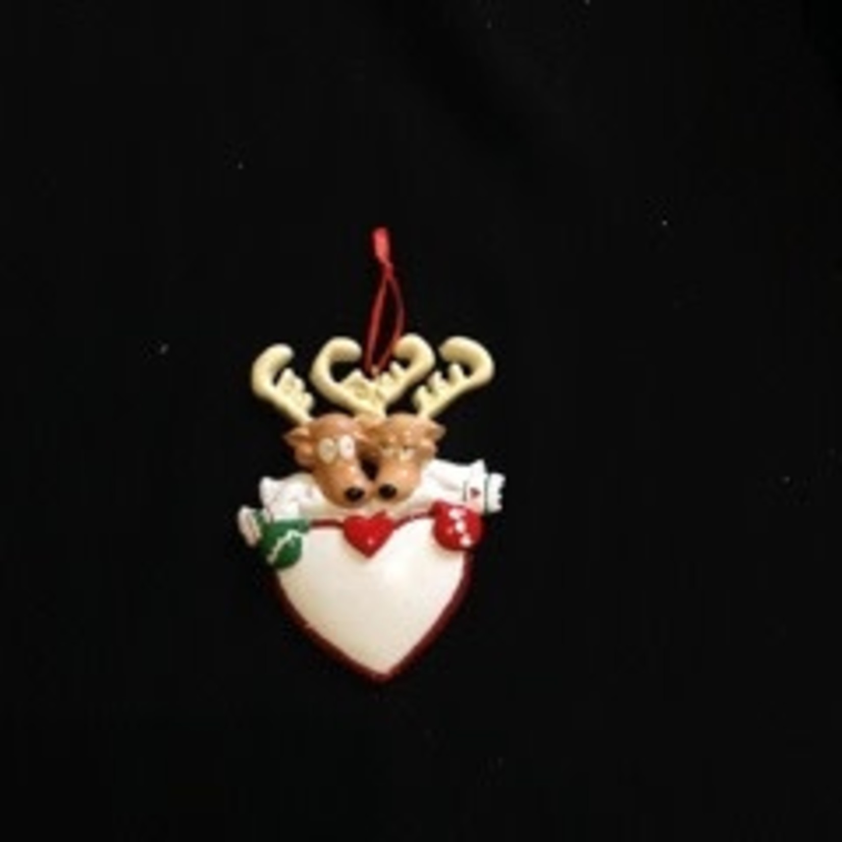 Reindeer Heart Ornament