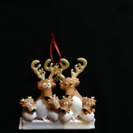 Reindeer Family Orn - 6