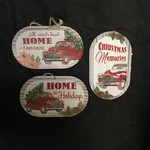 **Metal Red Truck w/Saying 3A (2A)