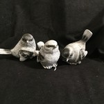**3” Grey Stone Look Bird Figurine  (small flaw)