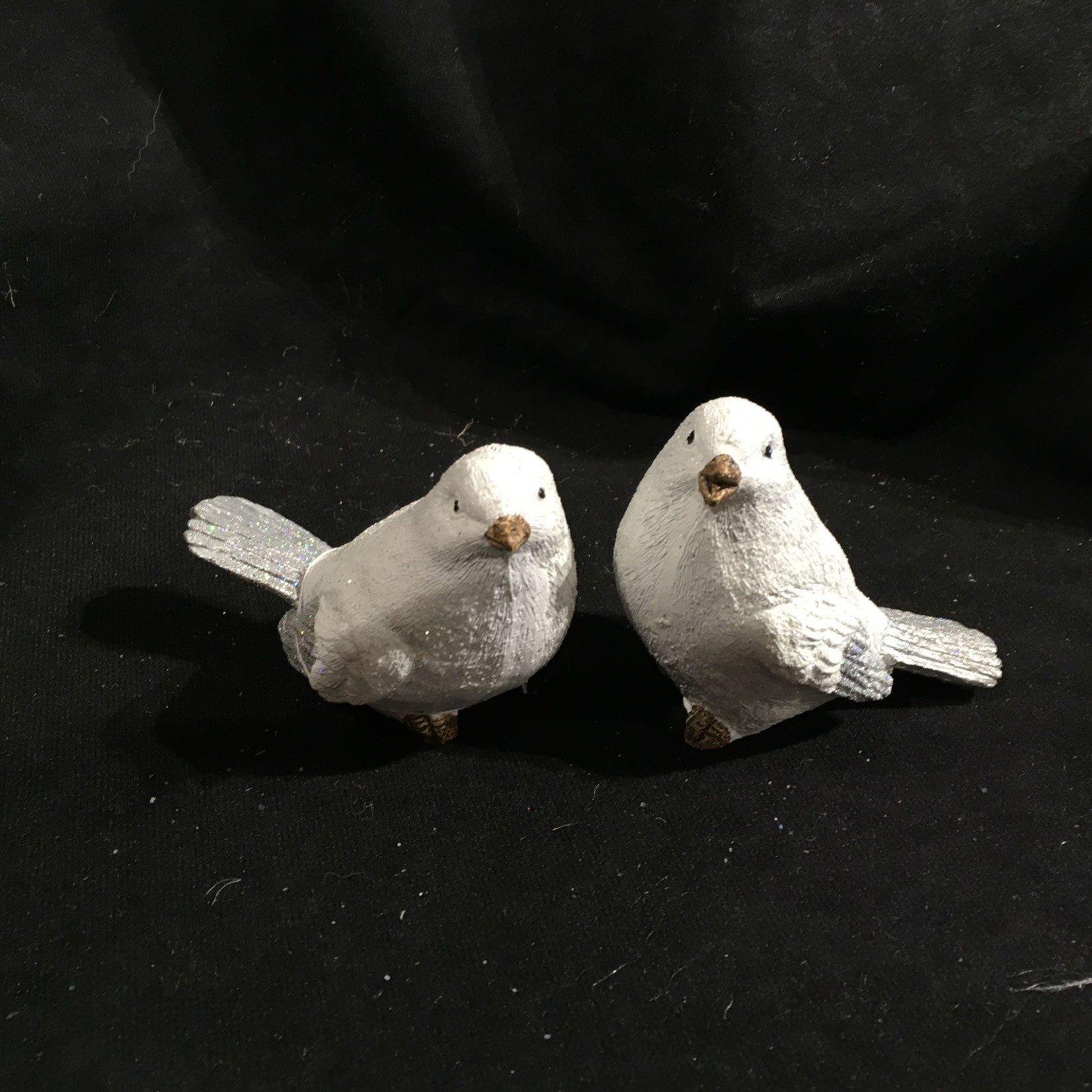 3.25" Glittered Bird Figurine 2A