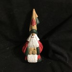 9" Carved Santa w/Maple Leaf Hat