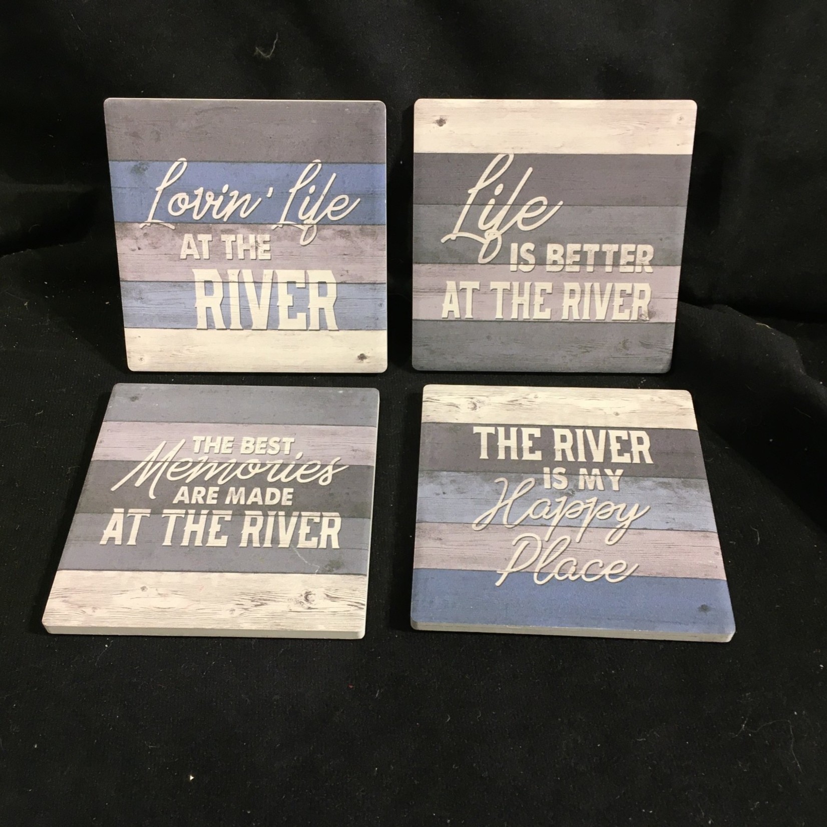 River Stoneware Coasters (4 pk)
