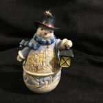 Jim Shore - Snowman w/Village Scene Orn