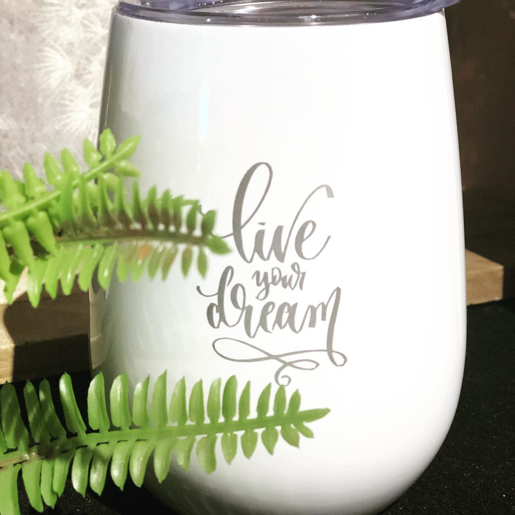 10 oz Wine Tumbler - White