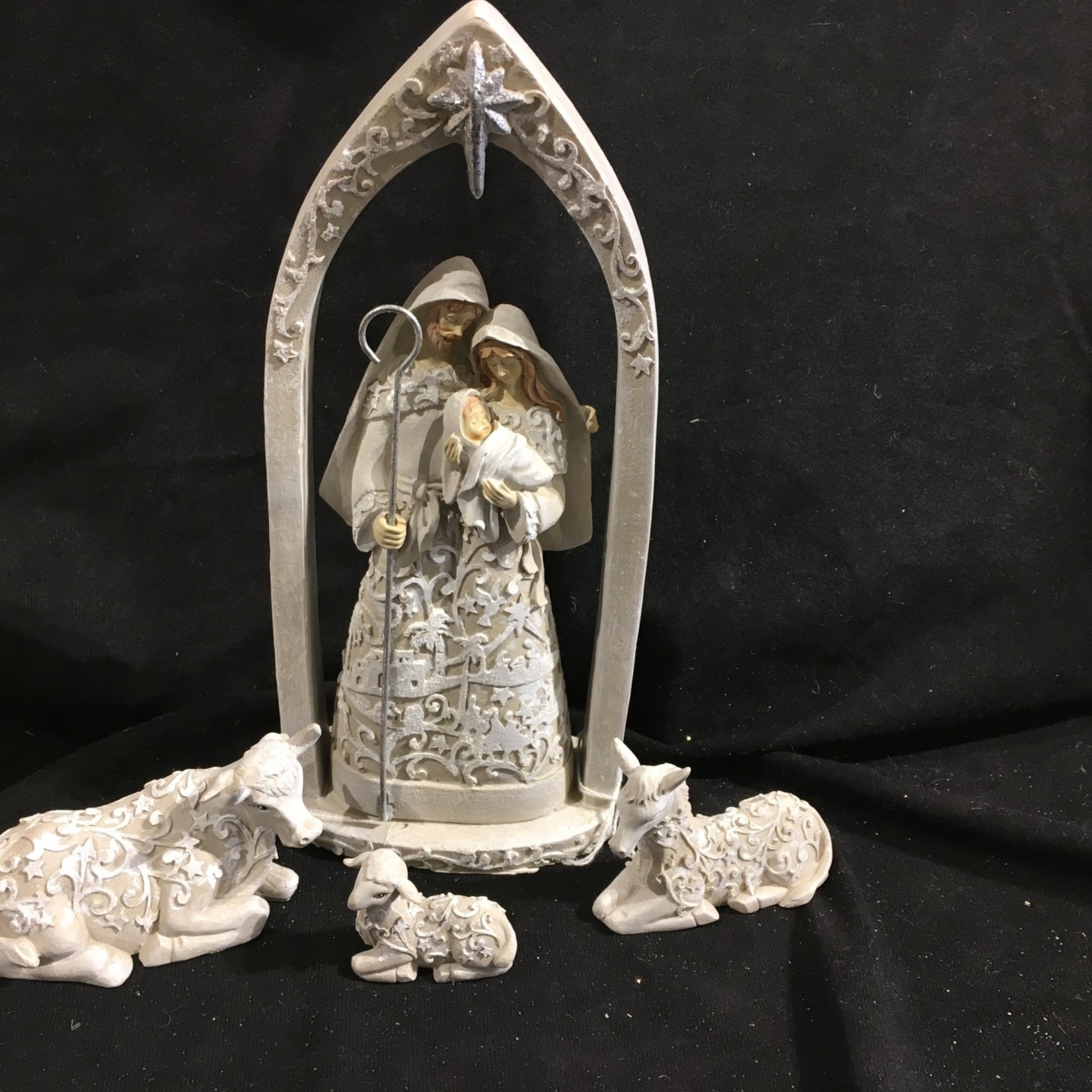 10" Holy Family in Arch (4 pc)