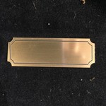 **Brass Look Name Plate 3 x 1"