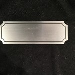 Silver Name Plate  4.5 x 1.5"