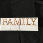 Family Carved Sign 15.75x5.5"