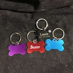 Dog Bone ID Tag - Blue