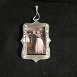 Pewter Look Picture Frame Orn
