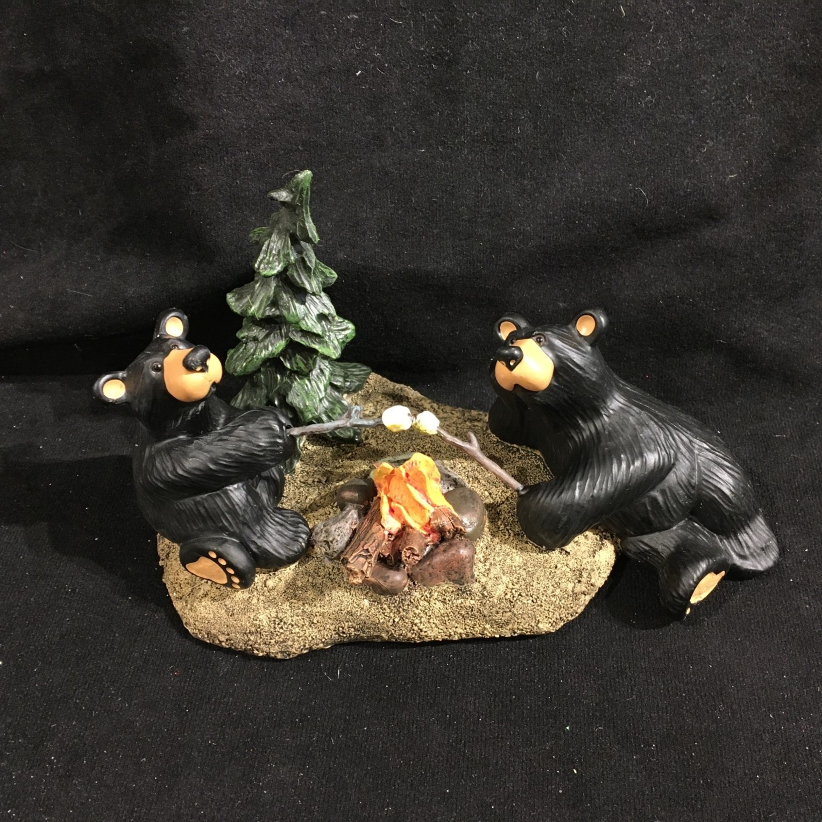 7.5x4" Campfire Memories Bear Figurine