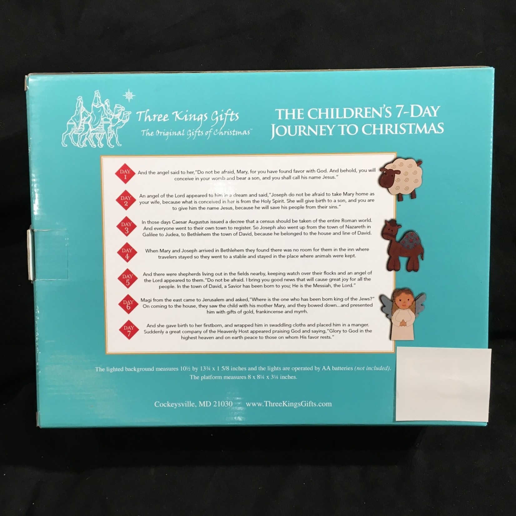 13.75x10.5” Children's 7 Day Journey Nativity (12 pcs)