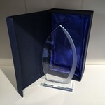 Glass Plaque - Curved Edge 5x6.25”