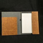 Grey & Tan Padfolio (Large) 10x12.5”