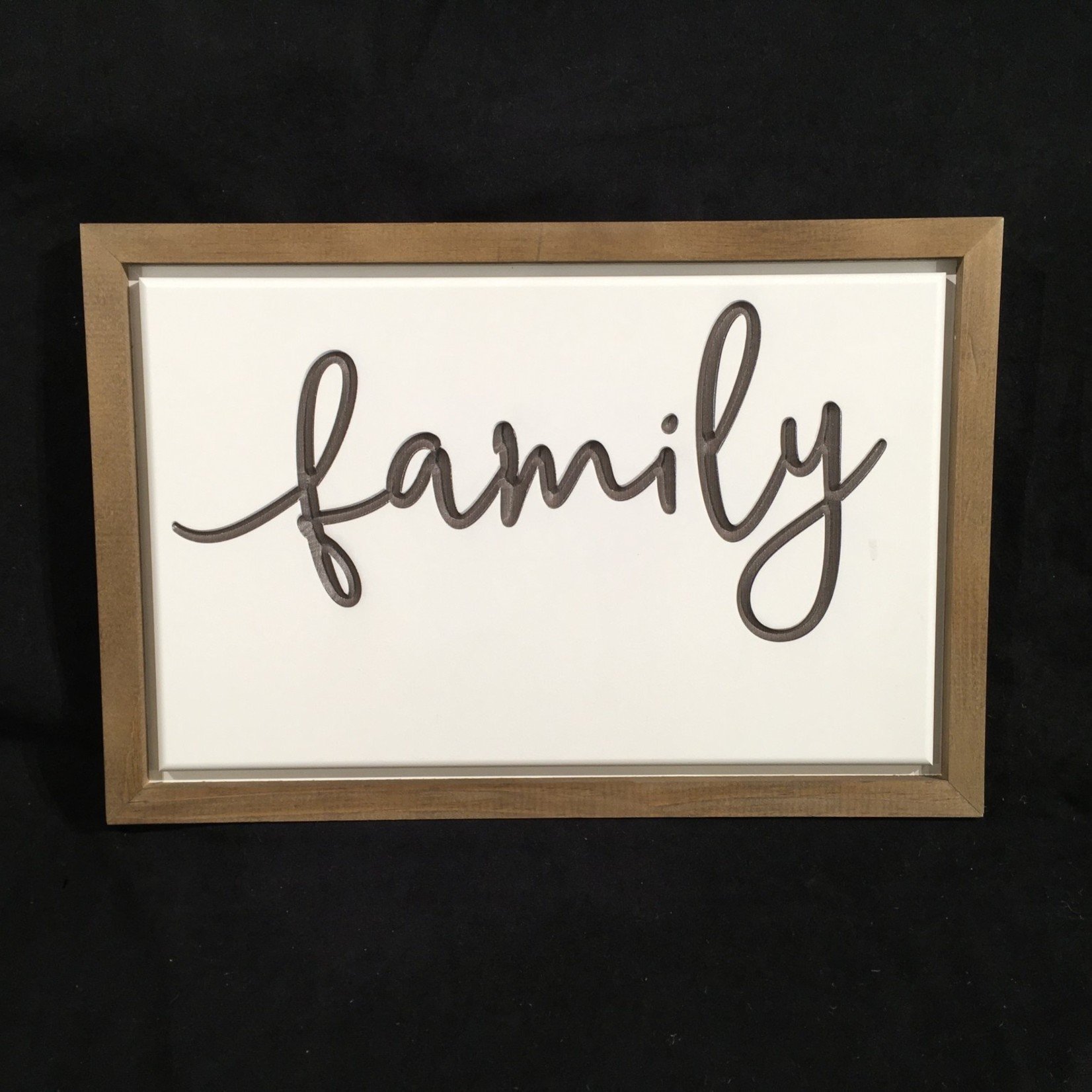 Framed Family Sign 18x12"
