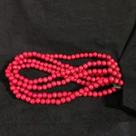 9' Red Wood Bead Garland