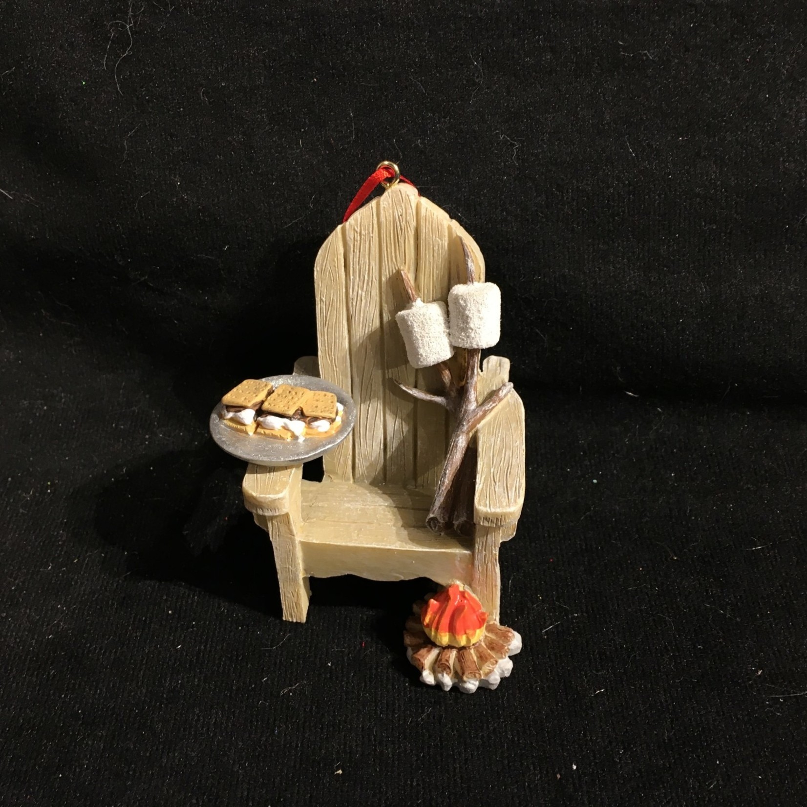 Muskoka Chair w/S'More & Campfire Orn