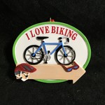 I Love Biking Ornament