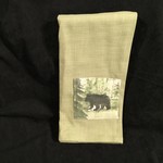 **Watercolour Bear Tea Towel