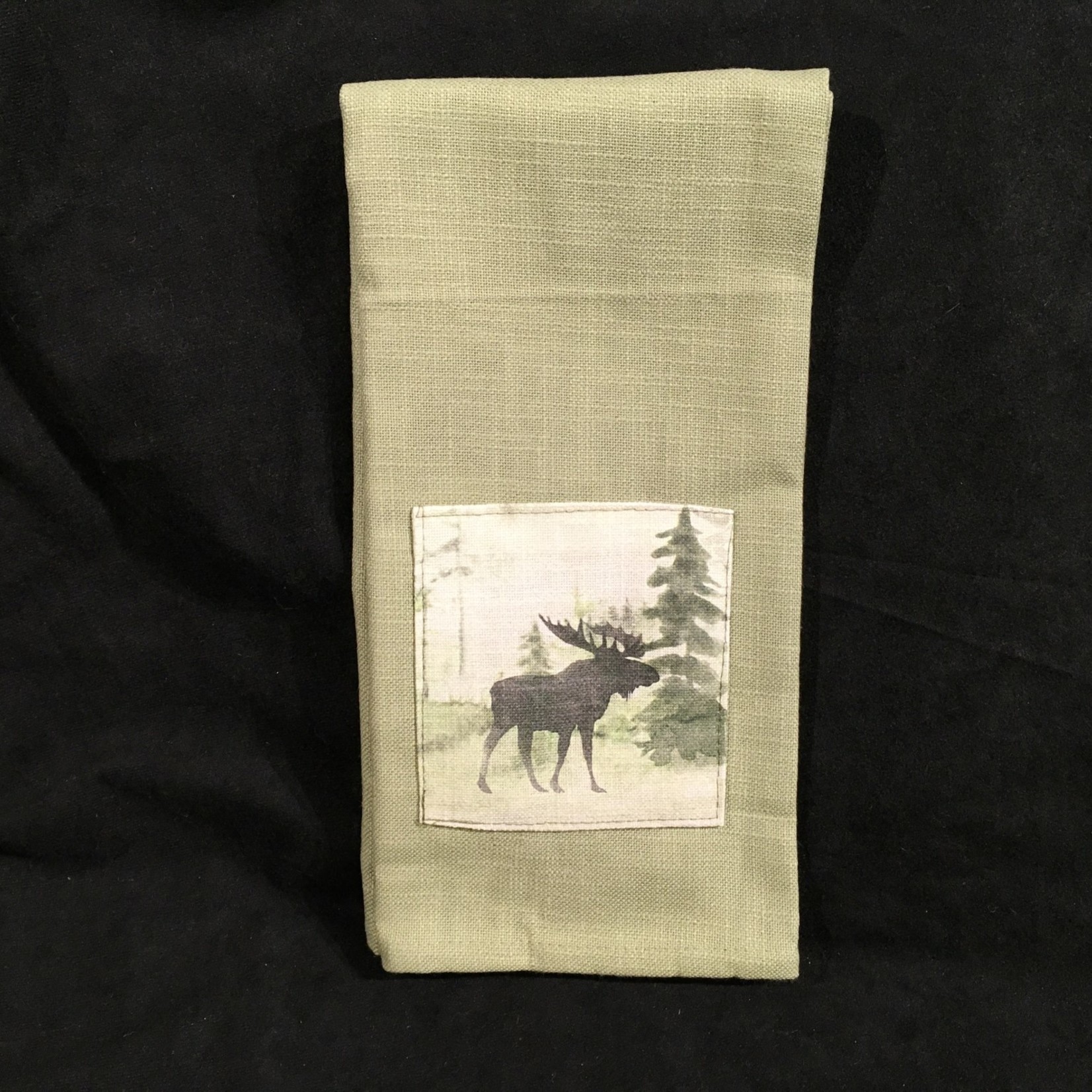 Watercolour Moose Tea  Towel