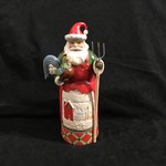 Jim Shore - 9" Santa w/Farm Scene