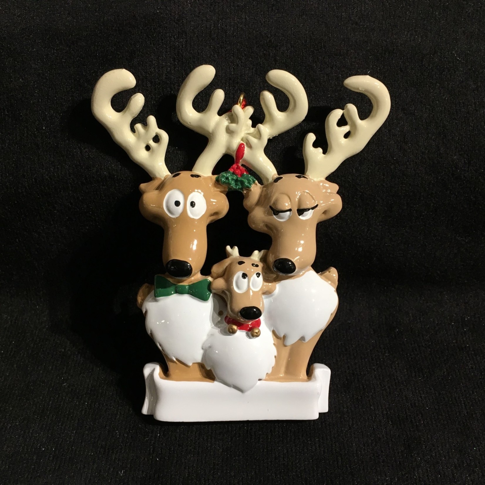 Reindeer Family Orn - 3