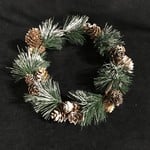 ** 4" Pinecone Candle Ring