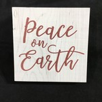 Peace On Earth Block (Small) 5.5x5.5”