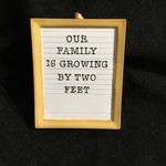 **New Baby Letter Board Orn