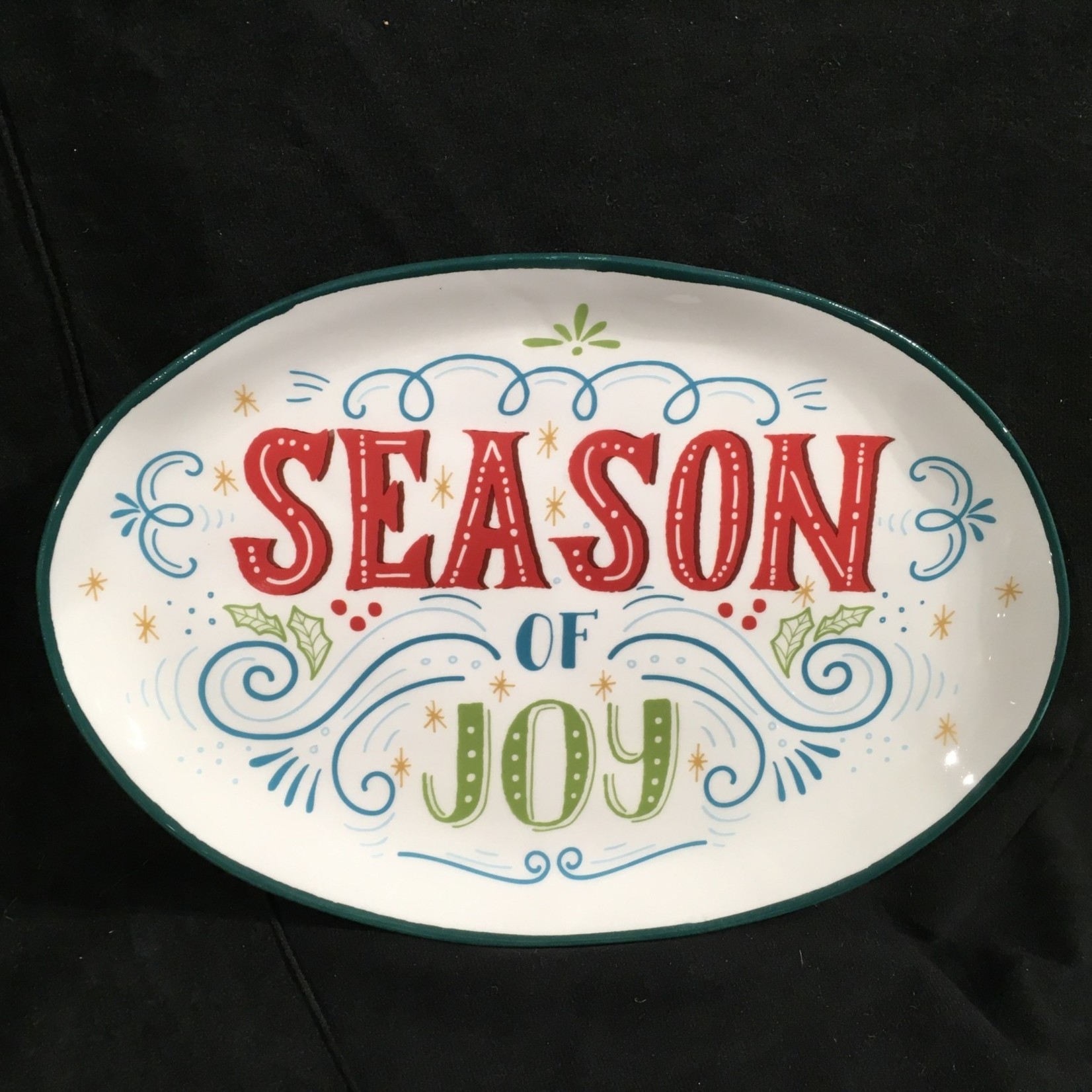 Season of Joy Oval Platter (10.25x7.25”)