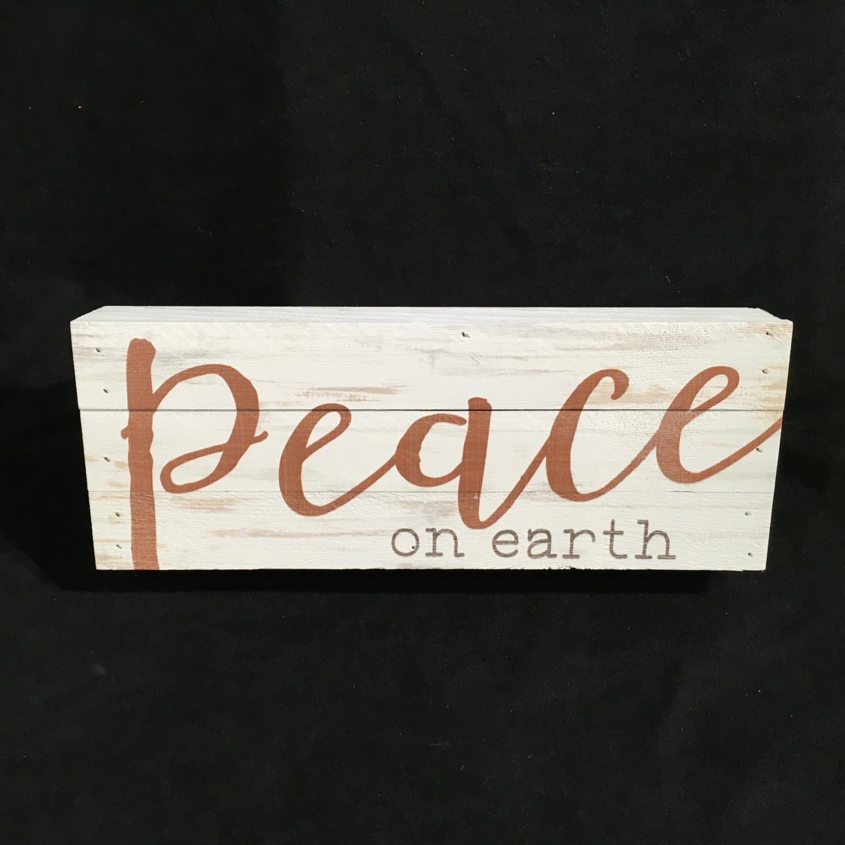 **Peace On Earth Block (Large) (12x4.5”)