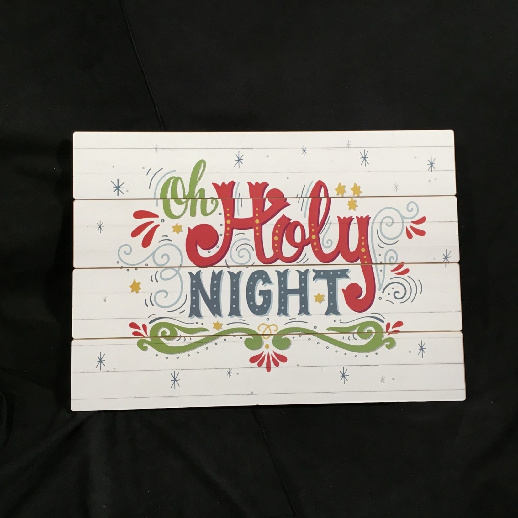 Oh Holy Night Panel Sign (20.5x14.5”)