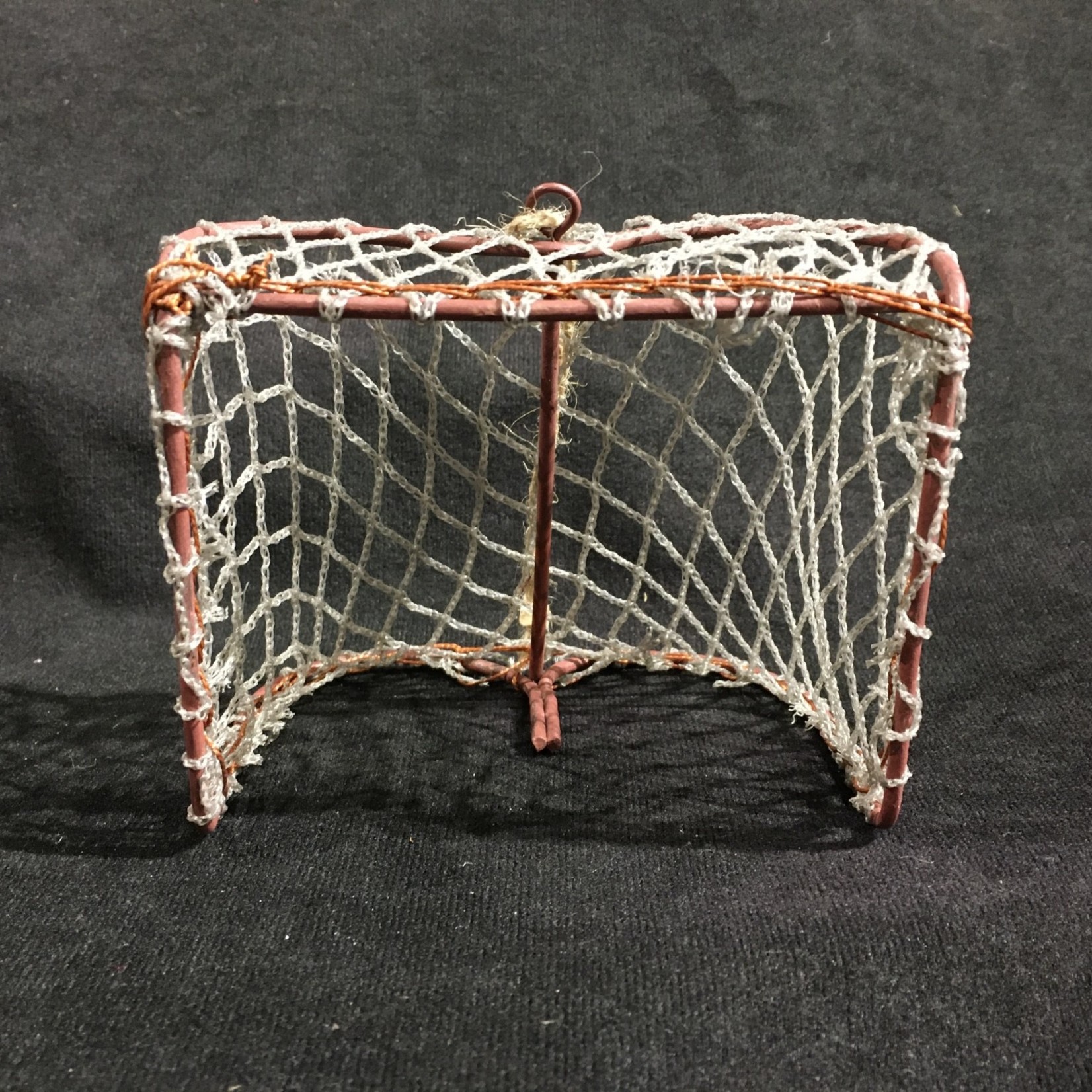 Hockey Net Ornament 4.5x4”