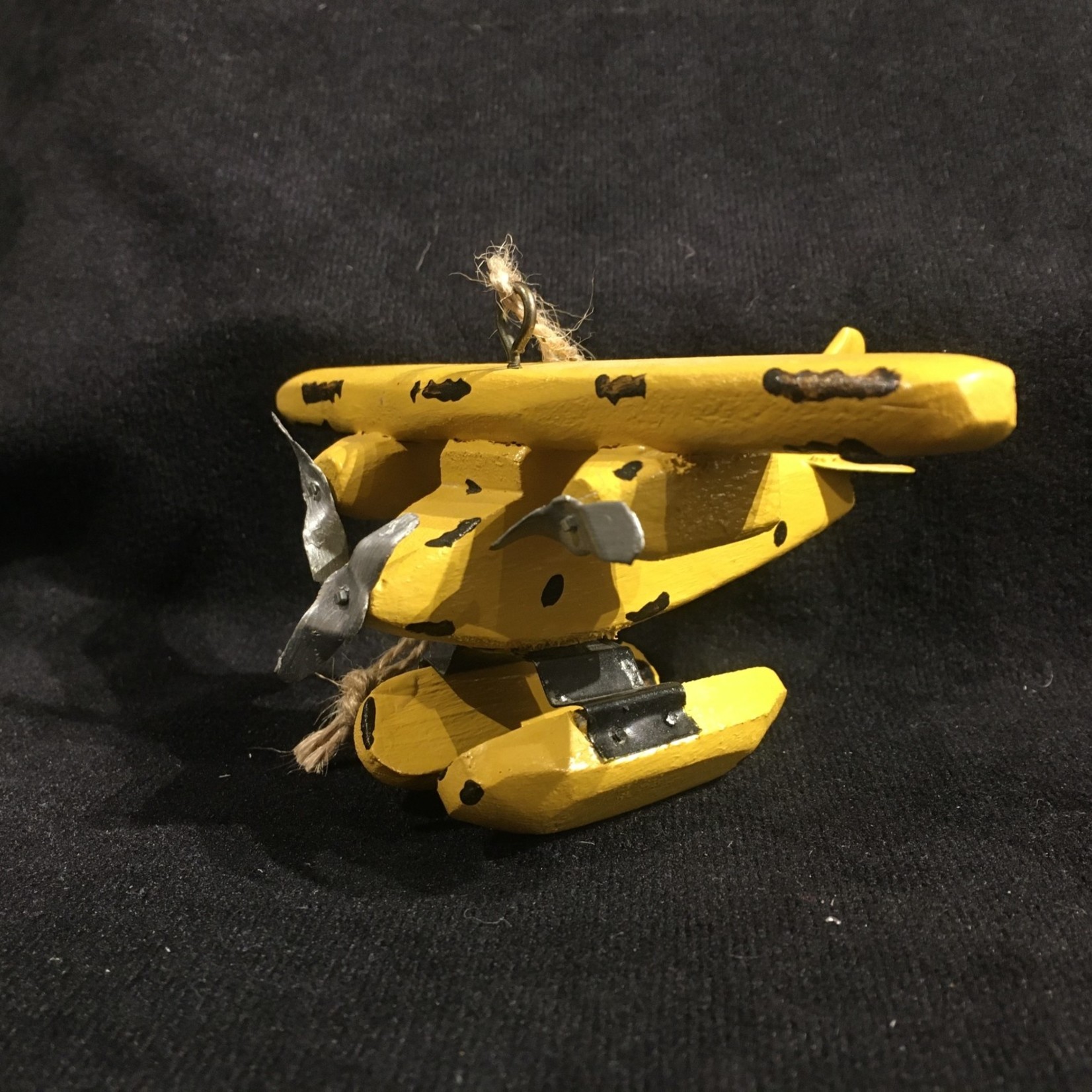 **3.5” Yellow Float Plane Orn