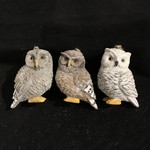 Owl Ornament 3A (White S/O)