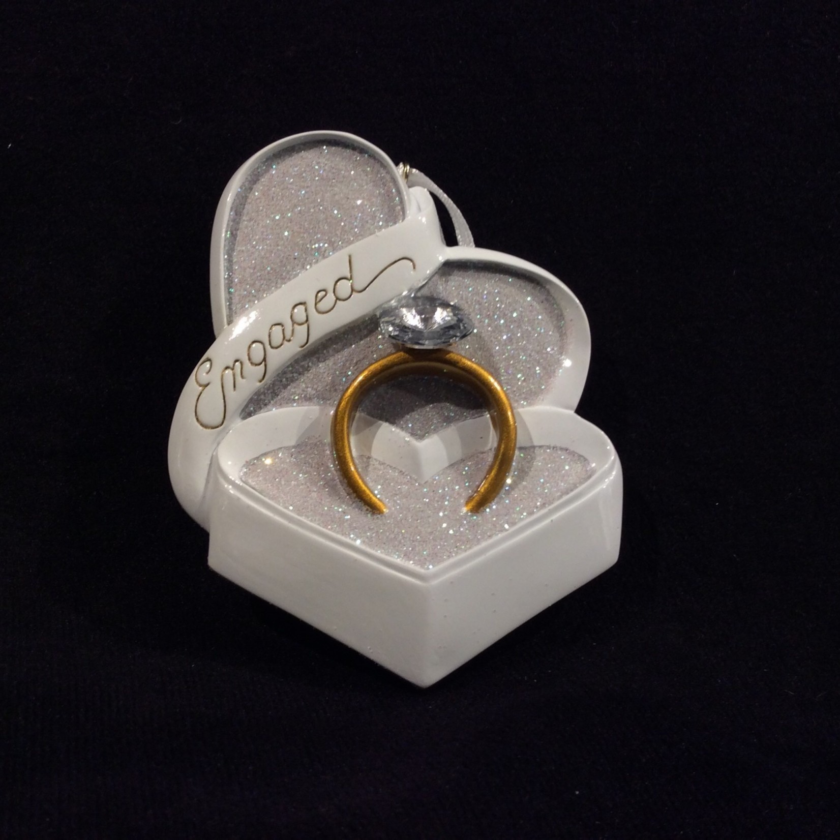 "Engaged" Ring Ornament