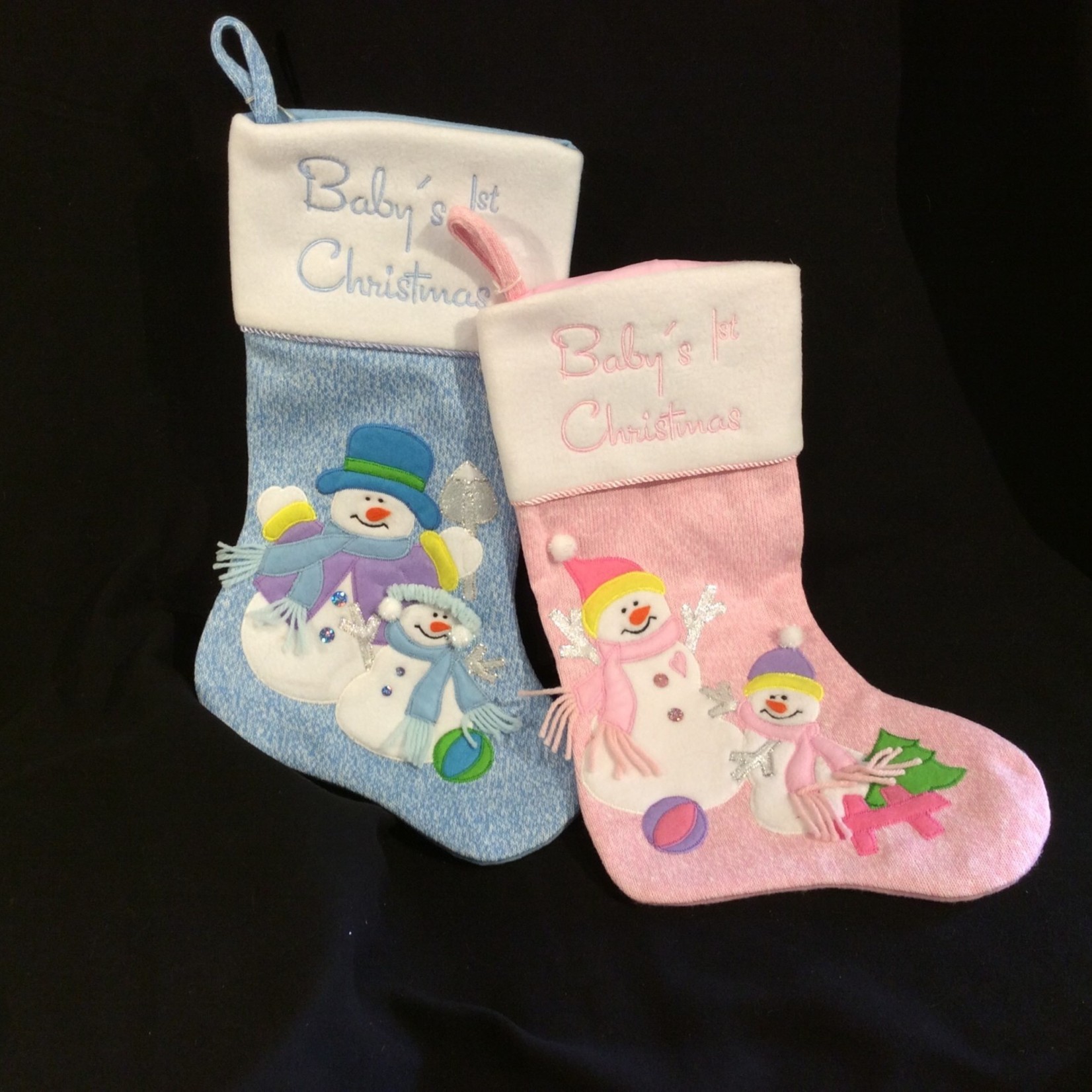 20.5" Baby's 1st Stocking 2A Blue s/o