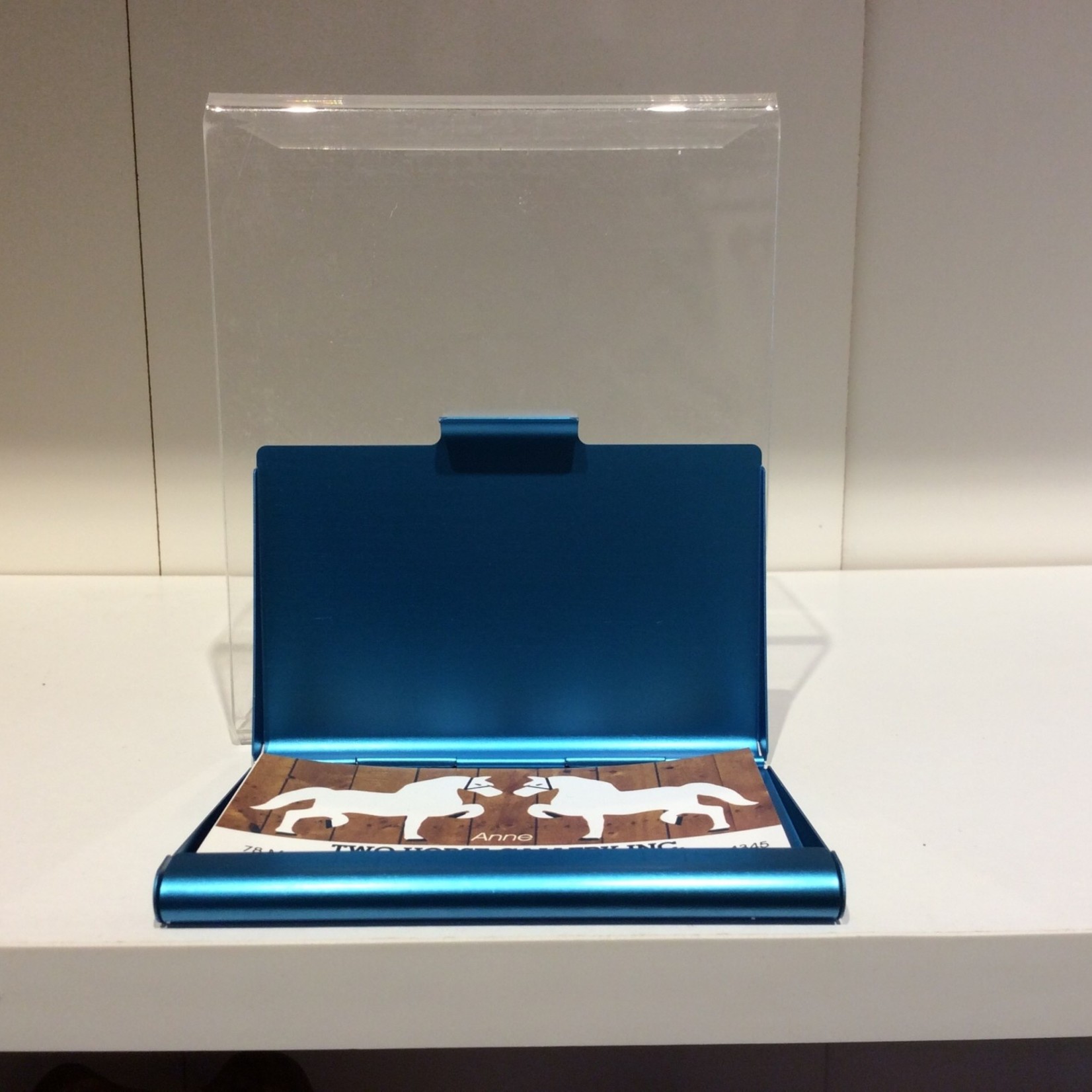 Business Card Holder - Blue