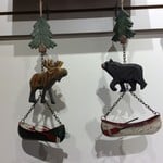 **Bear or Moose Dangle w/Canoe 2A