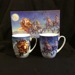 Gustafson Santa Clause Mugs (Set of 2)