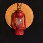 * *Red Hurricane Lantern Ornament