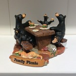 6x4” Bear Family Picnic Figurine