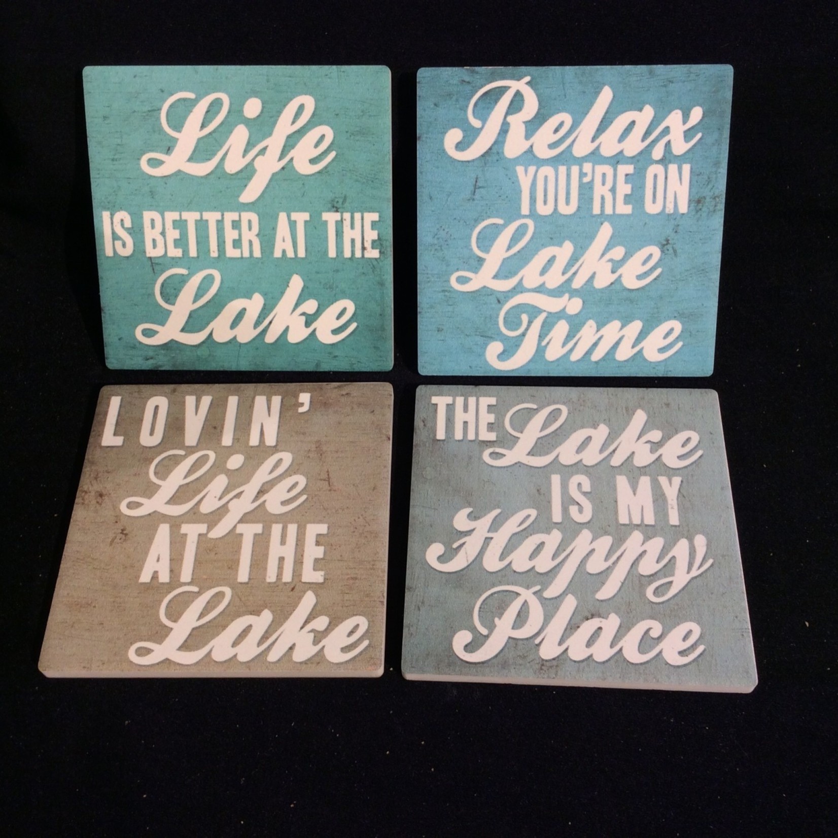 **Lake Life Stoneware Coasters (4 pk)