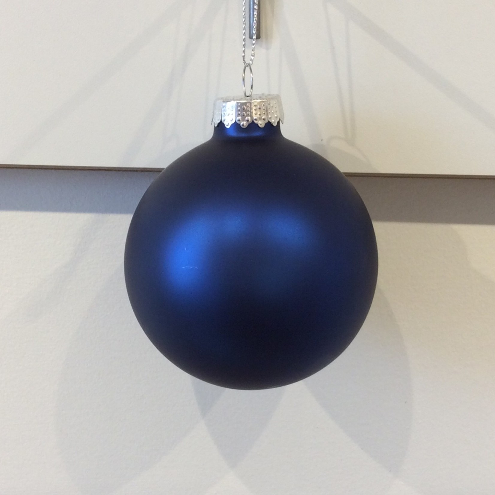 8cm Midnight Blue Matte Name Ball Modern