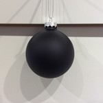 8cm Matte Black Name Ball Modern